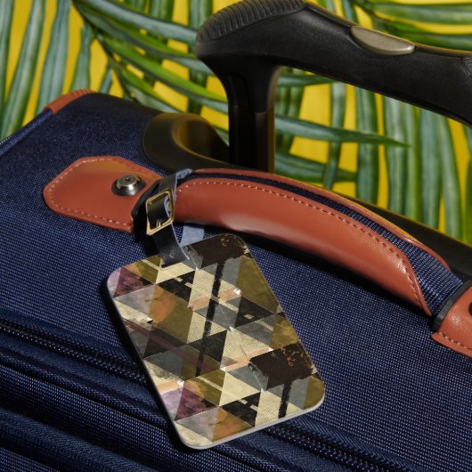  geometrische textuur - Abstract Bagagelabel (Voorkant Insitu 1)