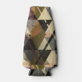 geometrische textuur - Abstracte driehoek Flesjeskoeler (Voorkant)