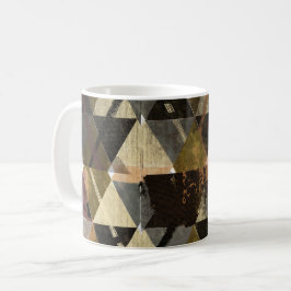 geometrische textuur - Abstracte driehoek Koffiemok
