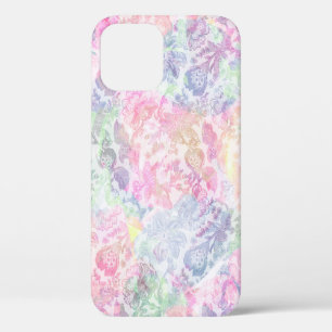 Geometrische textuur klassieke moderne herhalingsp iPhone 12 hoesje