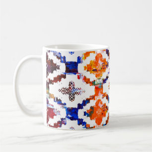 Geometrische textuurpatroon met waterverf-effectab koffiemok