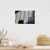 Geometrische tijd poster (Keuken)