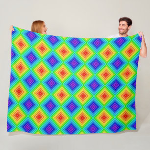 Geometrische topografie - fleece deken