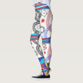 Geometrische trendy new2023 van de Halloween leggi Leggings (Links)