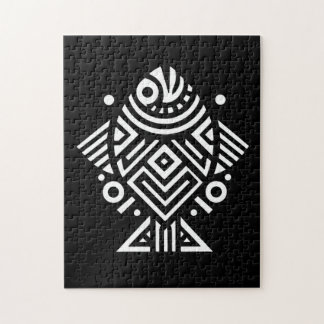 geometrische tribale kunst legpuzzel