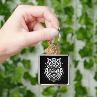 geometrische tribale kunst sleutelhanger