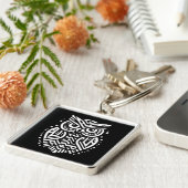  geometrische tribale kunst sleutelhanger (Zijkant)