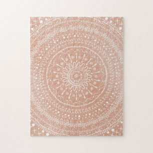 Geometrische tribale mandala legpuzzel