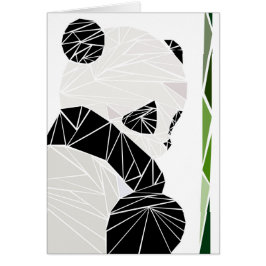 Geometrische trieste panda