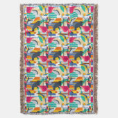 Geometrische tropische vogels deken (Voorkant Verticaal)