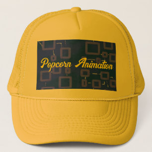 Geometrische truckhoed trucker pet
