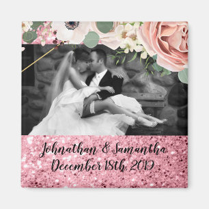 Geometrische tuinen Roos voor de persoonlijke foto Magneet