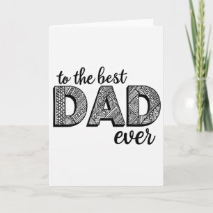 Geometrische Vader Cadeau kaart