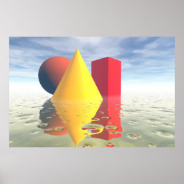 Geometrische vaste poster