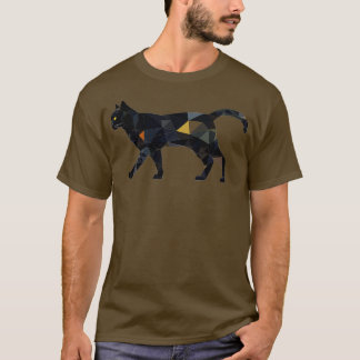 Geometrische veelhoekige driehoeken Patroon Kat Gi T-shirt
