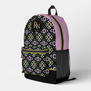 Geometrische veelkleuren bedrukte rugzak