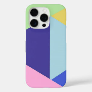 geometrische veelkleurige kunst iPhone 16 pro hoesje