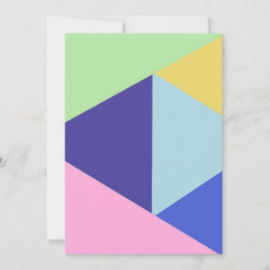geometrische veelkleurige kunst feestdagenkaart