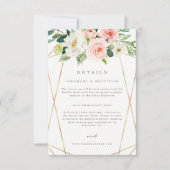 Geometrische veer Romance Details Kaart (Voorkant)