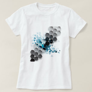 Geometrische verbeelding t-shirt