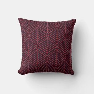 Geometrische verlaat naadloos patroon. Abstracte s Kussen
