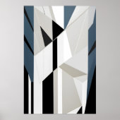 Geometrische Verticaliteit Poster (Voorkant)