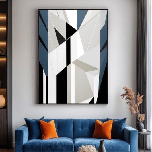 Geometrische Verticaliteit Poster