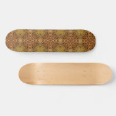 Geometrische vierhoekbloemontwerp Honeycomb Skateboard (Horizontaal)