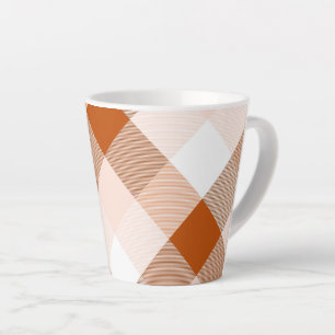 Geometrische vierkant Abstractie 16 Latte Mok