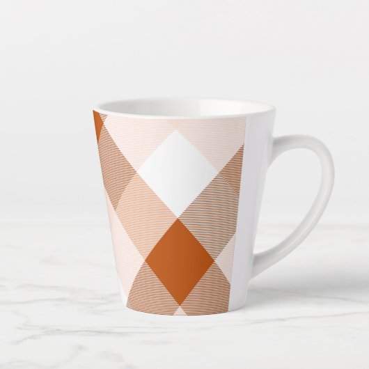 Geometrische vierkant Abstractie 16 Latte Mok (Rechts)