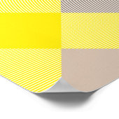 Geometrische vierkant Abstractie 19 Poster (Hoek)