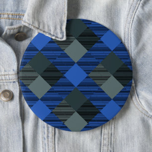 Geometrische vierkant Abstractie 21 Ronde Button 6,0 Cm