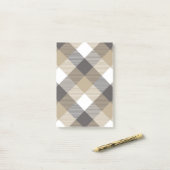 Geometrische vierkant Abstractie 2 Post-it® Notes (Op bureau)