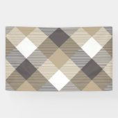 Geometrische vierkant Abstractie 2 Spandoek (Horizontaal)