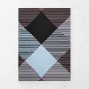 Geometrische vierkante abstractie 8 drieluik wenskaart