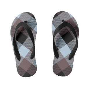 Geometrische vierkante abstractie 8 kinder teenslippers