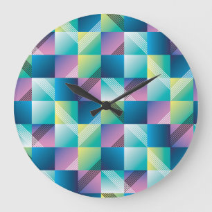 geometrische vierkanten: Abstract patroon Grote Klok