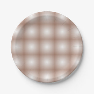 Geometrische vierkanten met Mocha Mousse Gradient  Papieren Bordje