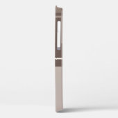 Geometrische vierkantjes - Chocolade en Cream Case-Mate iPhone Case (Achterkant / Links)