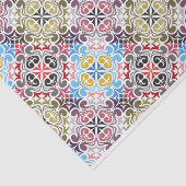 Geometrische vierkantsPatroonloskoppeling Tissuepapier (Detail)