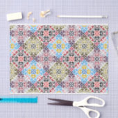 Geometrische vierkantsPatroonloskoppeling Tissuepapier (Craft)