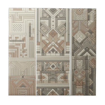 Geometrische Vintage Chic Haverpap Griekse Zwarte