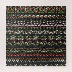 Geometrische vintage: naadloze patroonset. legpuzzel