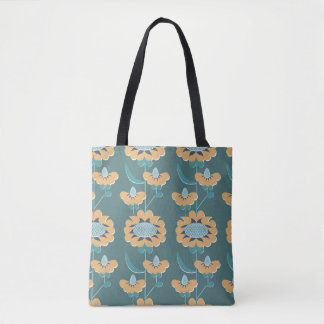 Geometrische Vintage: Textiel nautisch motief Draagtas