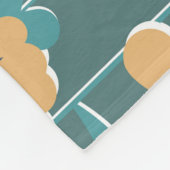 Geometrische Vintage: Textiel nautisch motief Fleece Deken (Hoek)