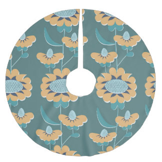 Geometrische Vintage: Textiel nautisch motief Kerstboom Rok