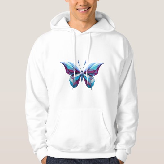 geometrische vlinder hoodie (Voorkant)