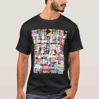Geometrische vorm Abstract kunstwerk Pattern Cool  T-shirt
