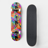 Geometrische vorm Abstract skateboarden Skateboard (Voorkant)