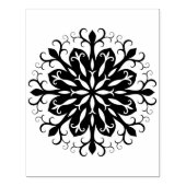 Geometrische vorm filigraan patroon art stempel (Afrduk)